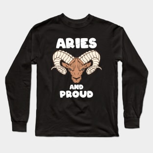 Aries and proud Long Sleeve T-Shirt